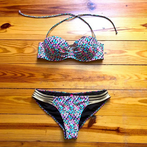 Victoria's Secret Other - Victoria's Secret Multi-Colored Bikini, EUC, M